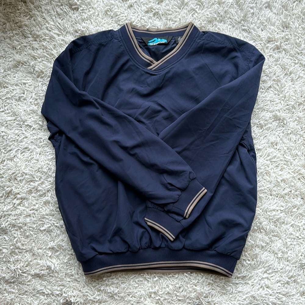 Tri Mountain microfiber wind shirt pullover